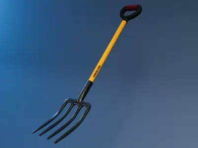 Roofing Fork Low-poly 3D model