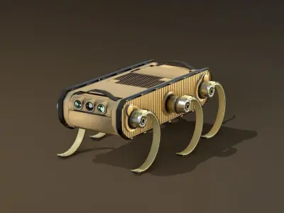 RHex Robot Boston Dynamics Low-poly 3D model