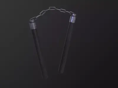 Nunchaku 3D Model Low-poly 3D model