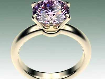 Ring Engagment Corona 3D print model