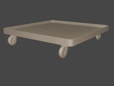 small handling cart for diorama 3D model