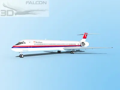 Falcon3D MD-80 Meridiana 3D model