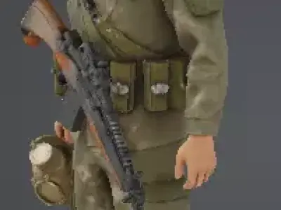 army soldier 3D model
