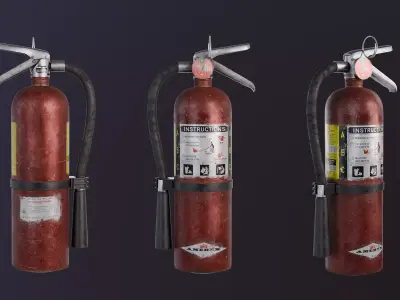 Fire Extinguiser - Game Ready Low-poly 3D model