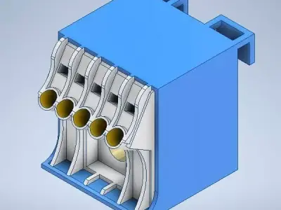 N-Terminal Block Hager Kn06N 3D model