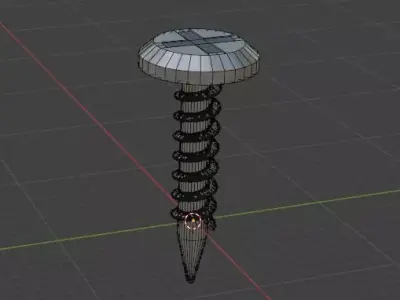 Simple Phillips Head Screw Free 3D model