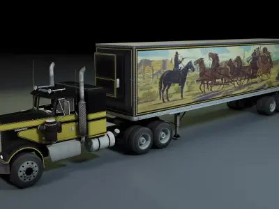 Snowmans Rig Smokey and The Bandit 3D model