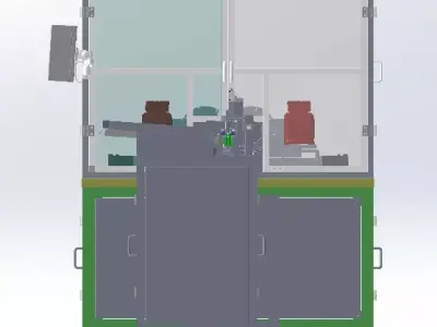Automatic Multi-Station Piston Polishing Machine 3D model