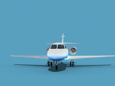 Dassault Falcon 20 V15 3D model