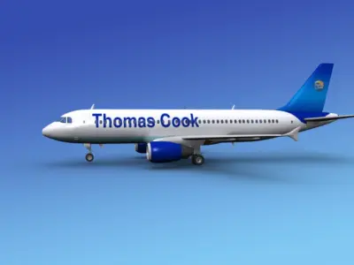 Airbus A320 Thomas Cook 3D model