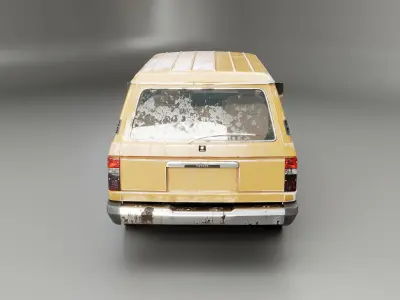 Toyota land Cruiser J60 1980-1990 aged and rusted 3D model purchase