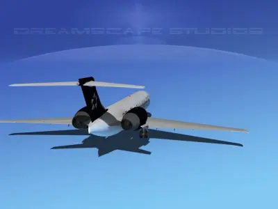 Boeing 717-200 Star Alliance 3D model