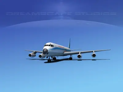 Douglas DC-8-63F Hunt Cargo 3D model