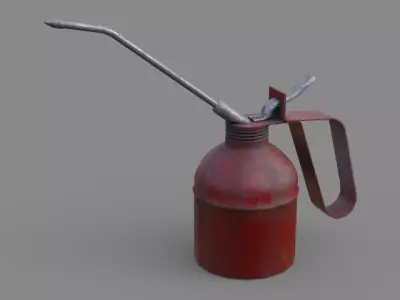 Oil Can 2 Low-poly 3D model