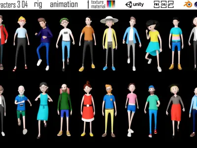  cartoon characters 3 04 