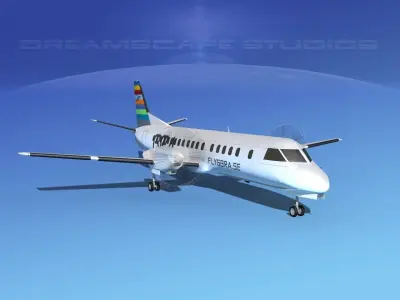 SAAB 2000 BRA 3D model
