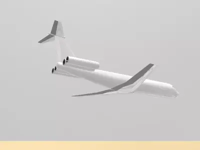 Fictional proposed Quad Engine Jetliner VC10 series 1400 Inspire 3D model