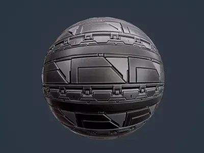 Sci-Fi Military Seamless PBR Texture 137 Texture