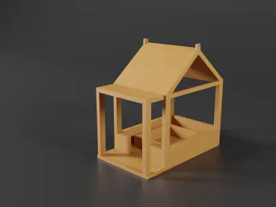 Bird feeder design 3D model