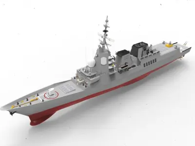 Alvaro de Bazan Class fregate 3D model