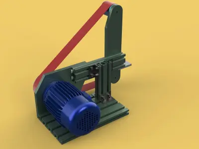 BELT GRINDER SANDER ABRASIVE POLISHER EDGES SHARPENER 3D model