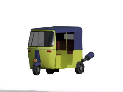 Tuk tuk - Low-poly 3D model