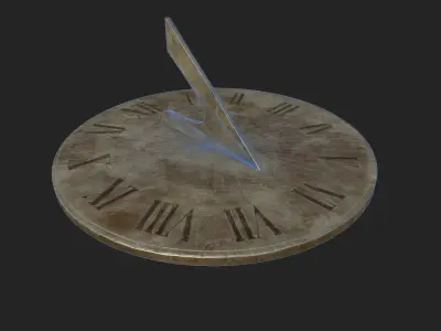 Sundial - Solar Clock- Reloj solar  Low-poly 3D model
