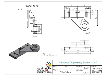 CI Rod Guide Free 3D model