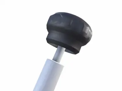 Industrial Knob Low-poly 3D model order