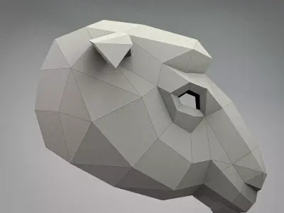 Sheep mask 3D model