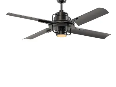 Peregrine Industrial Led Ceiling Fan PBR 3D model