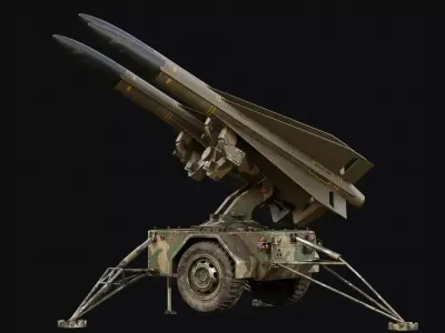 Missile Launcher Low-poly 3D model purchase