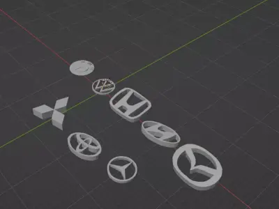 Cars logos models 3D print model