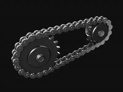 Drive chain gear 3D model