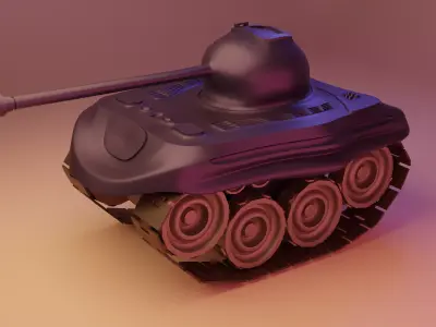 Space Inspired Mini Tank 3D model