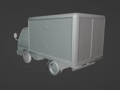 Kia Frontier 2000 Box Low-poly 3D model