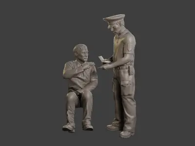 Male Slovac Traffic Police STP 004 3D print model