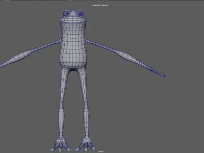 Cartoon Frog 3D model buy