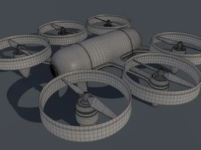 Drone 3D model by aruramesh79