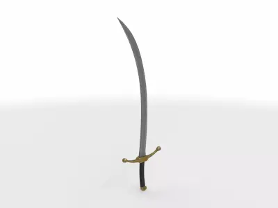 sword sabre 01  3D model