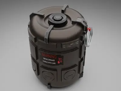 Smoke Grenade- Sci Fi Gadget Low-poly 3D model