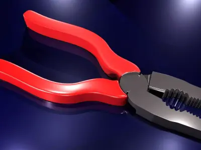 Plier pliers Free low-poly 3D model