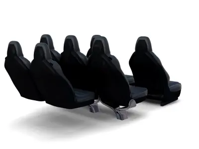 Tesla Model X Seats 3D model