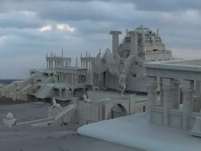 Ancient Egyptian City 3D model