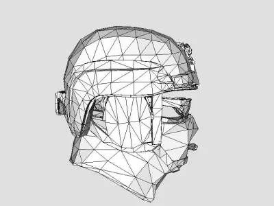 Military Soldier Helmet 3D model