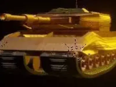 war tank for games 3D model