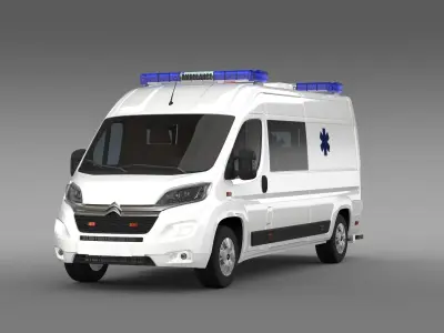Citroen Jumper Ambulance 2017 3D model