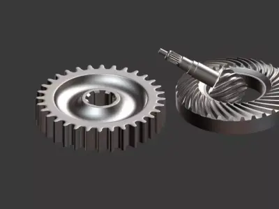 mechanical gears  3D model