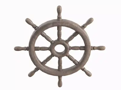 Vessel Wheel 05 Low-poly 3D model