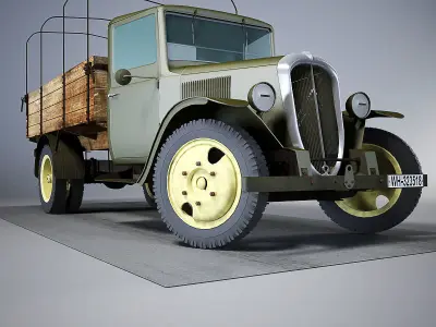Citroen 23R Cargo Truck 3D model